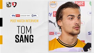 Post Match  Tom Sang reacts to defeat against Cheltenham Town [upl. by Enoid]