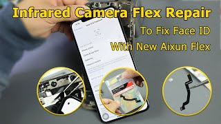 Replace Infrared Camera Flex To Fix Face ID Problem for iPhone Xs Max Damage amp Restore [upl. by Mariel]