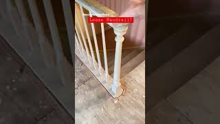 Fixing your loose handrail youtubeshorts shorts diy tips howto tutorial [upl. by Siduhey]