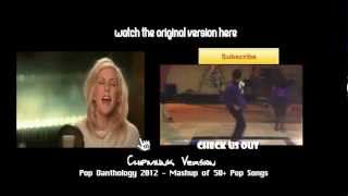 Pop Danthology 2012 CHIPMUNK VERSION with Video  Mash up of more than 50 Pop songs Daniel Kim [upl. by Junius]