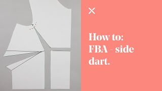 How To Understand Basic FBA  1 Dart Bodice Full Bust Adjustment [upl. by Lathe]