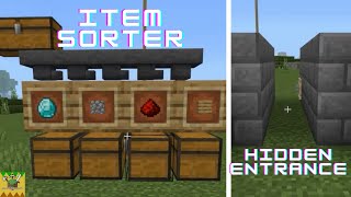 3 Minecraft Comparator Builds 3  Bedrock Edition [upl. by Ydnak]