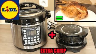 je test le multicuiseur LIDL avec le Moulinex Extra Crisp Couvercle COOKEO friteuse à air chaud [upl. by Emmaline49]