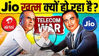 Telecom War 🔥 How Airtel is Killing Jio  Winning Strategies  Business Case Study  Live Hindi [upl. by Ruckman698]