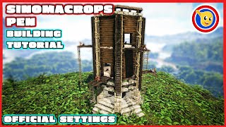 Ark Lost Island  How To Build A Sinomacrops Pen  Building Tutorial  Official Settings [upl. by Inus]