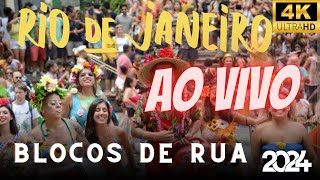 🔴 AO VIVO CARNAVAL 2024 COM BLOCOS DE RUA NO RJ [upl. by Einalam]