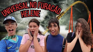 FURACÃO HELENE NA UNIVERSAL  VLOG 6 [upl. by Eiramait710]