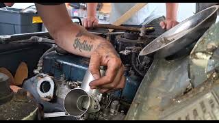 installing SU Carbs on a 1400 nissan champ bakkie  Carburetor installation videos [upl. by Ameerahs]