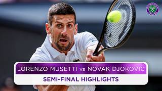 Magic from Novak Djokovic and Lorenzo Musetti  Highlights  Wimbledon 2024 [upl. by Eizdnil]