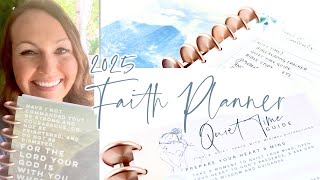 ✝️ 2025 Faith Planner Partial Set Up and Flip Through  Part 1  War Binder [upl. by Ronn322]