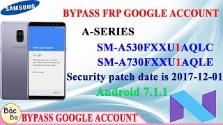 Bypass FRP Google Account ASeries A88 Plus SMA530FSMA730F Android 711 Security Level 1 [upl. by Eioj]