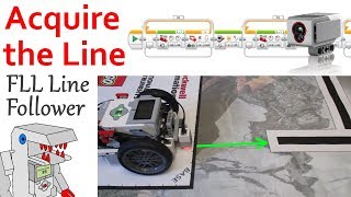 Program your FLL Robot to Acquire the Line for Line Following [upl. by Latreshia]