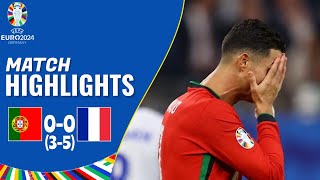 Portugal vs France  00 35  Highlights  UEFA Euro 2024  france vs portugal [upl. by Enylecoj]