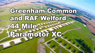 Paramotoring over Greenham Common and RAF Welford [upl. by Tihor]