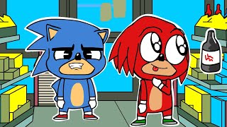 Knuckles Just Choose A Spaghetti Sauce Sonic The Hedgehog 2 ANIMATION [upl. by Cressler]