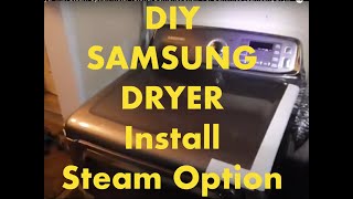 SAMSUNG Brand Dryer with Steam OptionInstall Tutorial Demonstration quotFor DummiesquotSamsung Dryer [upl. by Bracci]