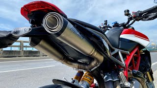 Hypermotard 950 SP｜Stock vs SC Project S1｜Exhaust sounds｜Ducati｜杜卡迪｜排氣管聲浪比較 [upl. by Rivalee]