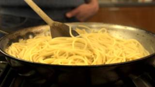 How to Quickly Cook Pasta in a Frying Pan  CHOW Tip [upl. by Sirah]