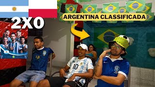 REACCIONES de HINCHAS  ARGENTINA VS POLÔNIA COPA DEL MUNDO QATAR 2022 [upl. by Scherman428]