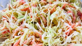 HOW TO MAKE COLESLAW WITH CORN AND MAYONNAISE  coleslaw [upl. by Zosema]