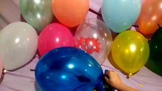 LOTS OF COLORFUL BALLOONS POP [upl. by Okechuku131]