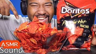 Doritos Flamin Hot Nacho ASMR  Loud Eating Sounds [upl. by Eugine798]