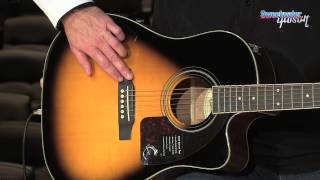 Epiphone AJ220SCE Acousticelectric Guitar Demo  Sweetwater Sound [upl. by Verine]