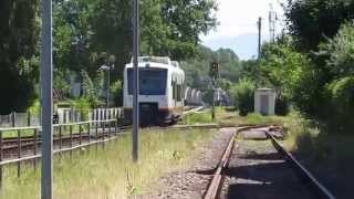 SWEG Kaiserstuhlbahn im Bahnhof Riegel [upl. by Eimia418]