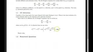 Lab111 Advection Equation [upl. by Tjaden]