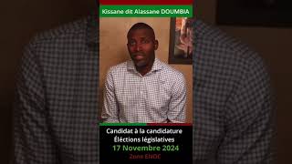 Législatives du 17 novembre 2024 Présentation du candidat de la diaspora Alassane DOUMBIA [upl. by Kcirtapnhoj234]