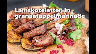 Lamskoteletten in granaatappelmarinade  FireampFood TV [upl. by Llekcir]