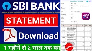 Sbi bank statement kaise nikate hai  sbi statement pdf download  bank statement  sbi [upl. by Nacnud]