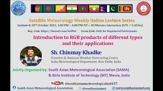 Online Lecture Series on Satellite Meteorology Lecture6 7th Oct 2023 [upl. by Katonah311]