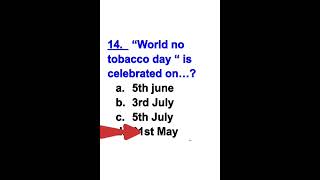 World tobacco day gk test in Hindi [upl. by Pansie]