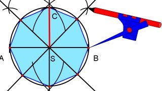 Jak narysować ośmiokąt foremny  Konstrukcja  Matfiz24pl [upl. by Fallon]