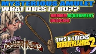 Mysterious Amulet What Does It Do Hmmmm Achievement Guide spoilers Tiny Tina DLC BL2 [upl. by Marlen66]