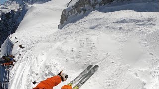 Skiing the Most Iconic Ski Run in the World Vallee Blanche Chamonix France [upl. by Ijat]