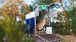 Horse Box Conversion Off Grid Homesteading in Portugal [upl. by Vahe]