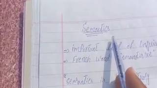 What is semantics in urdu and hindisemantics in detailsemantic notes [upl. by Osterhus]