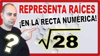 💥REPRESENTACIÓN Raíces Recta Numérica √28🔥Números Irracionales En La Recta Real [upl. by Nnylatsyrc932]