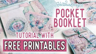 Pocket Booklet Tutorial  All the Printables for Free [upl. by Luisa82]