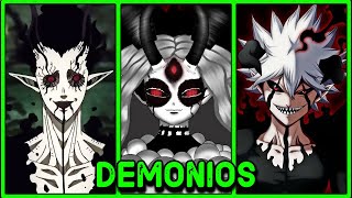 ¡Todos los DEMONIOS CONOCIDOS en Black Clover [upl. by Chappelka181]