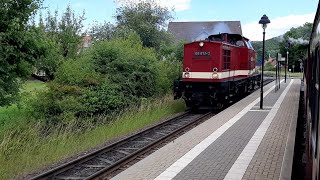 Sonderzüge im Harzvorland quotUBootquot 119 1584 Ludmilla 242 338 95 1027 die quotBergköniginquot 15062024 [upl. by Hada545]