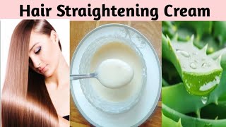 Hair Straightening and Smoothening Cream DIY Keratin Treatment at home  Hair Cream [upl. by Vaientina]