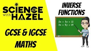 Inverse Functions  GCSE amp IGCSE Maths  AQA Edexcel CIE OCR [upl. by Nanaj]