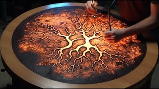 This will kill you Fractal Wood Burning how to [upl. by Pauletta340]