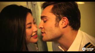 Ed Westwick and Zhu Zhu kissing blooper from Last Flight filming [upl. by Eelrahs332]