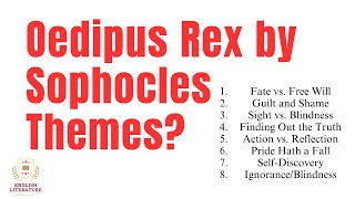 Oedipus Rex by Sophocles Themes  Oedipus Rex by Sophocles Themes question solved  bseln [upl. by Alpers343]