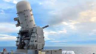 Phalanx CIWS Closein Weapon System In Action  US Navys Deadly Autocannon [upl. by Sirap]