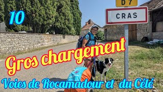 J 10  Gros chargement  arrivés à Cras  Voies de Rocamadour et du Célé [upl. by Whale]